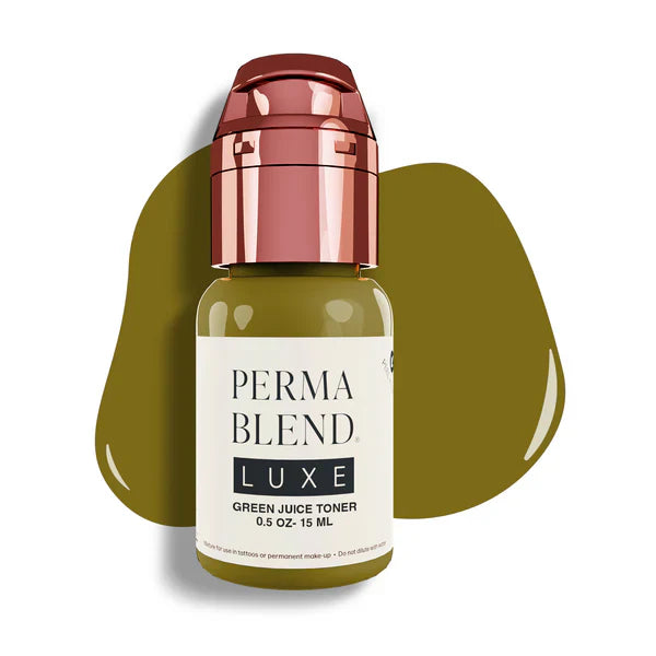 perma blend luxe pmu ink - green juice tòner 15 ml