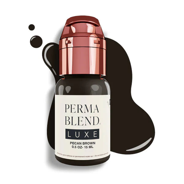 perma blend luxe pmu ink - pecan brown 15 ml